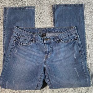 Mossimo Womens Classic Boot Cut Blue Denim Jeans Size 10 Short